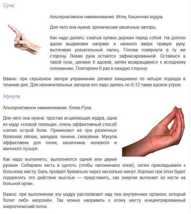 Мудры для кишечника: полезные упражнения для пальцев рук, чтобы активировать потоки энергии.