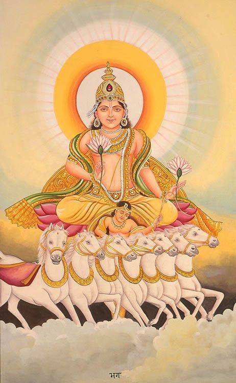 Индийский бог солнца Сурья