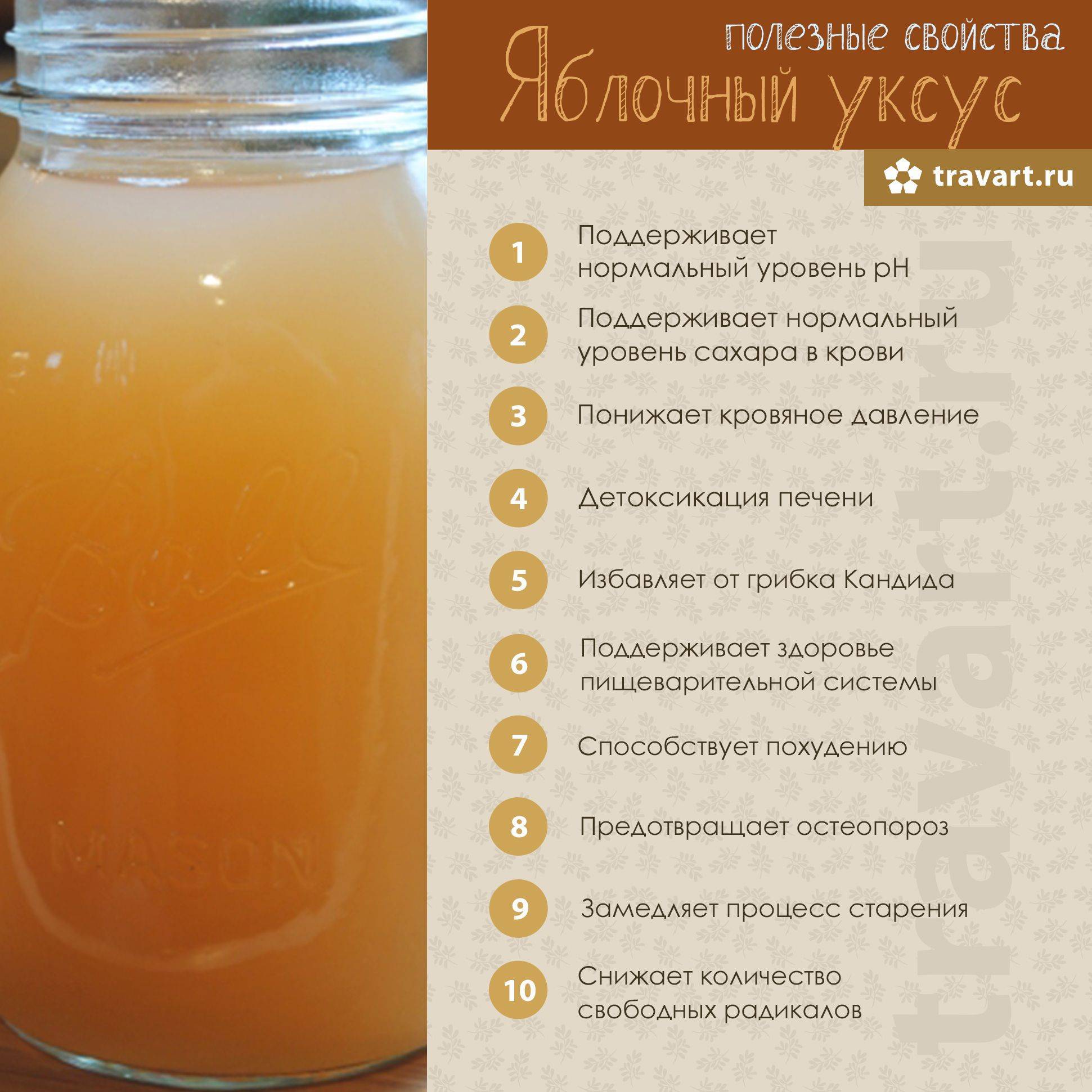 Мед и яблочный уксус для похудения: рецепт напитка