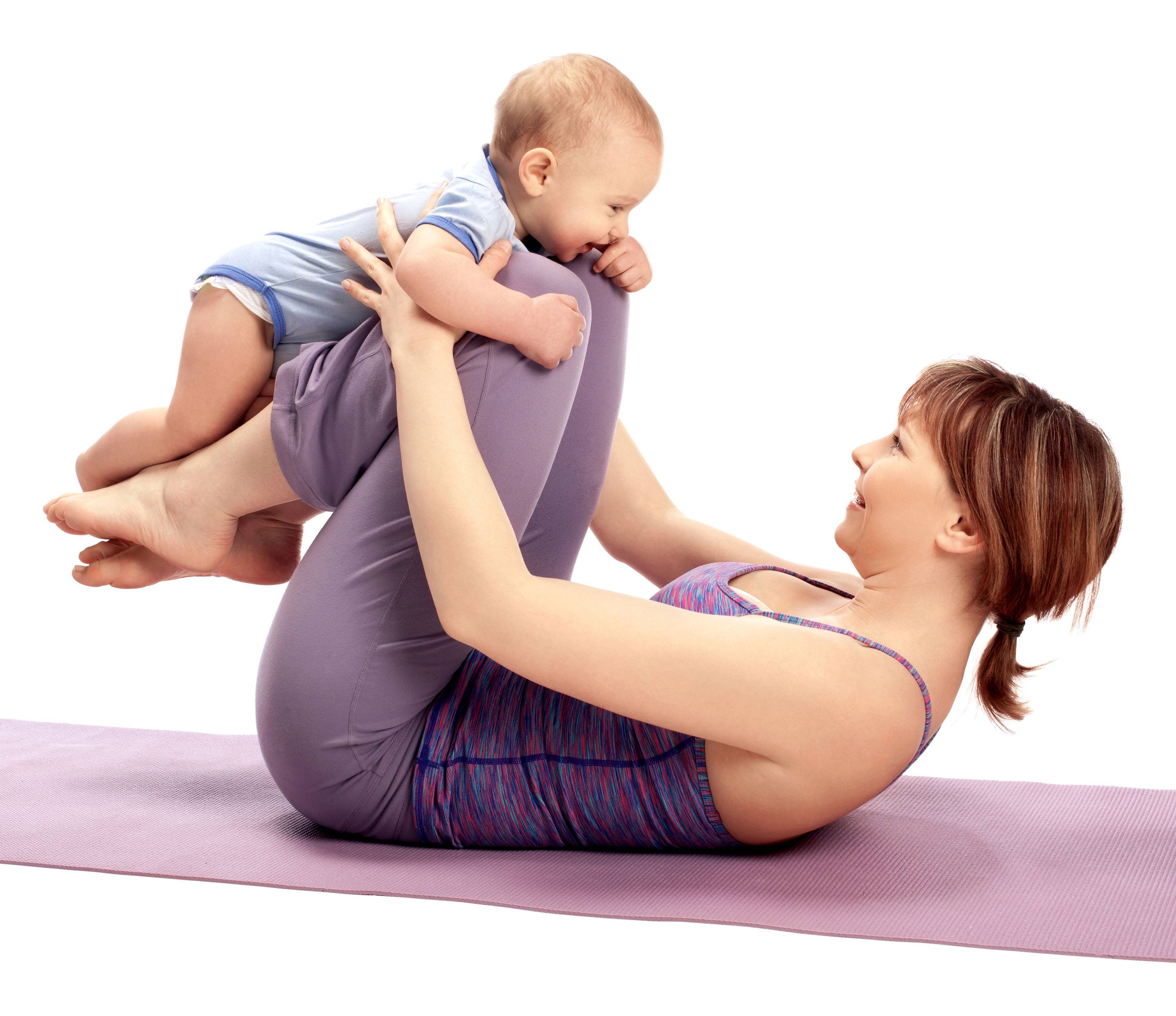Бэби йога: упражнения для малышей вместе с мамой