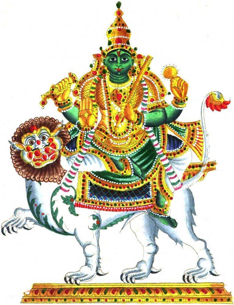 Индийский бог луны Чандра
