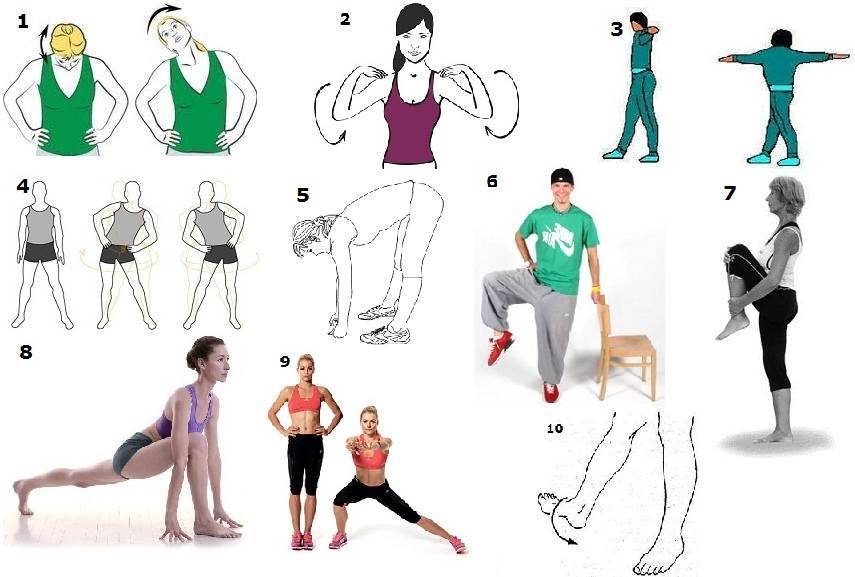 Комплекс лучших упражнений для разминки перед силовой тренировкой и после нее