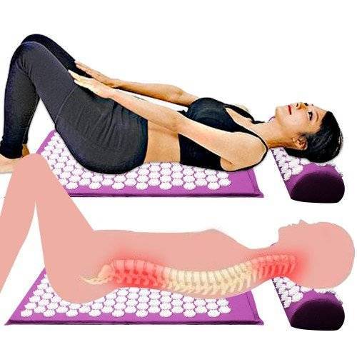 Валик для спины, упражнения с ортопедической подушкой под поясницу для поддержки и разгрузки