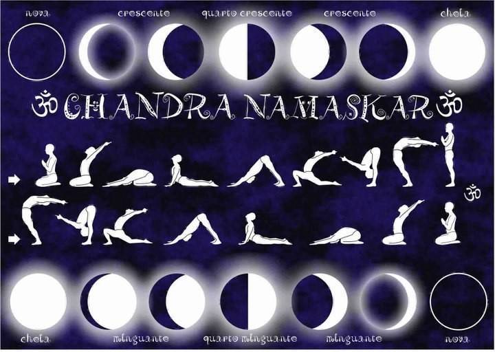 Чандра намаскар 2021 - комплекс упражнений приветствие луне | yoga hub club