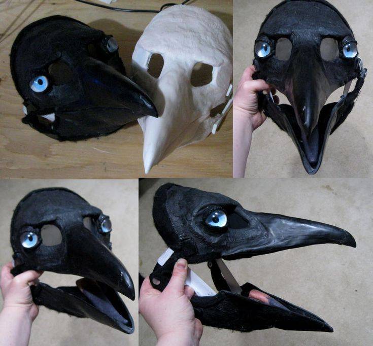 Как сделать клюв вороны из бумаги своими руками схема