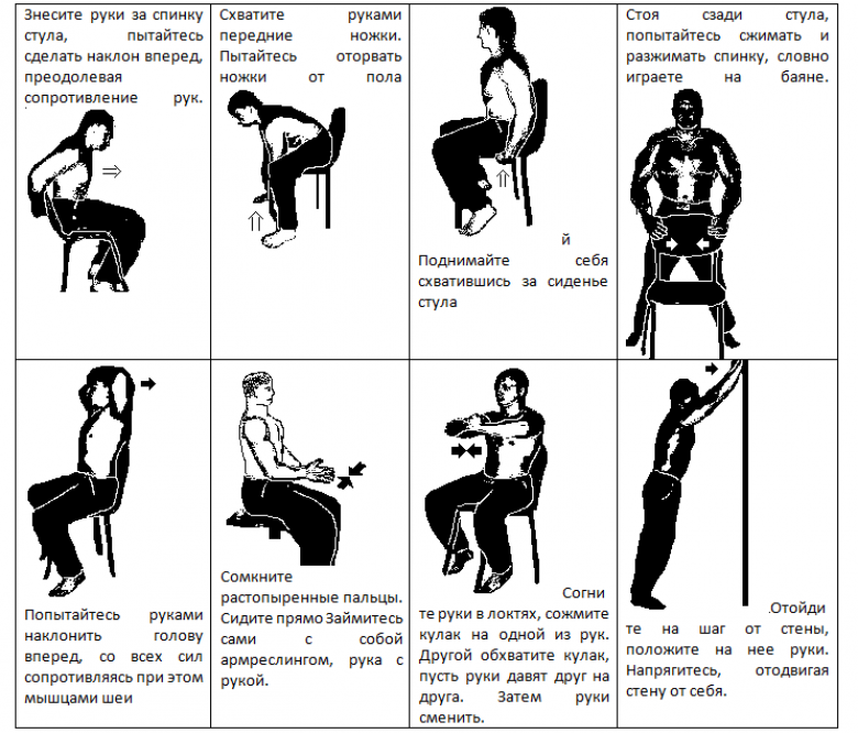 Упражнения со стулом - приводим тело в форму, находясь на рабочем месте