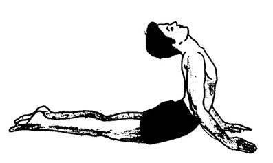 Упражнение 4. тирьяка-бхуджангасана (от санскр. tiryak – «поворот в сторону» и bhujanga – «змея, дракон») – «поза поворачивающейся кобры»