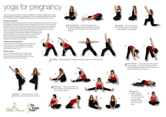 Йога для беременных на 3 триместре: основные асаны