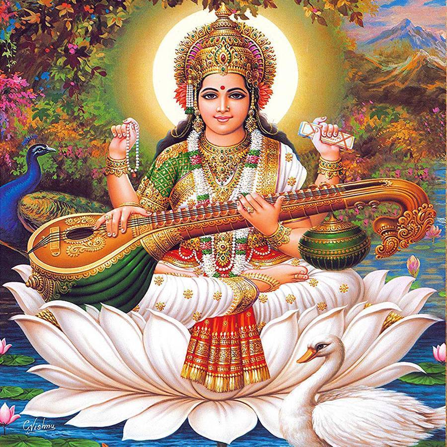 Мантра сарасвати — текс богини, скачать и слушать