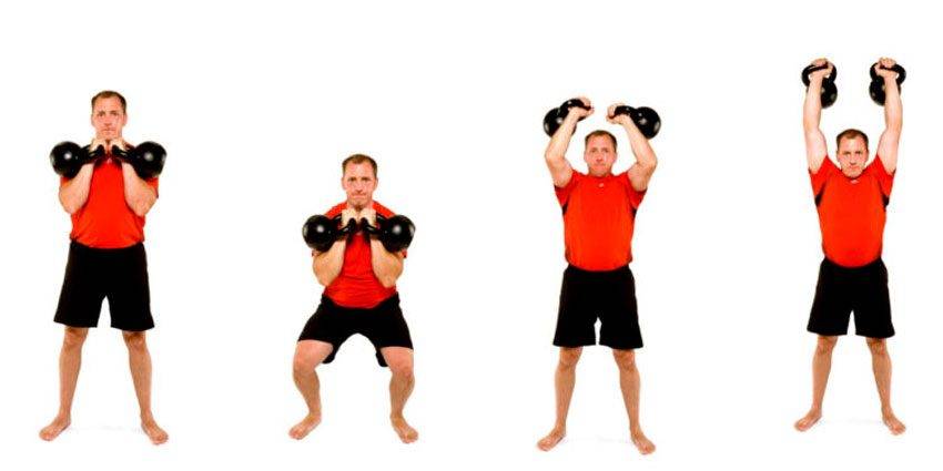 Комплекс упражнений с гирей на все группы мышц