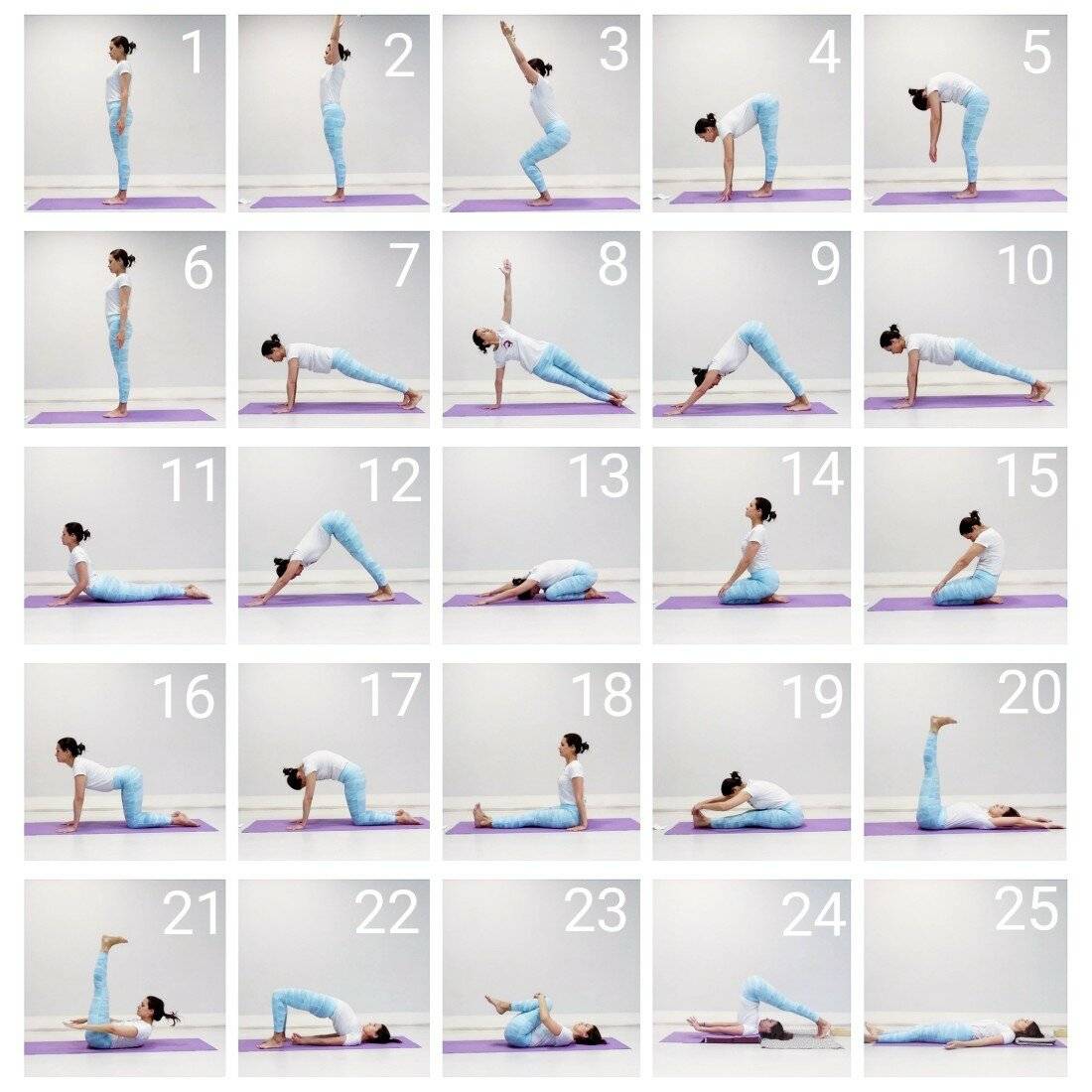 Асаны йоги с фото и описанием для начинающих, 31 упражнение