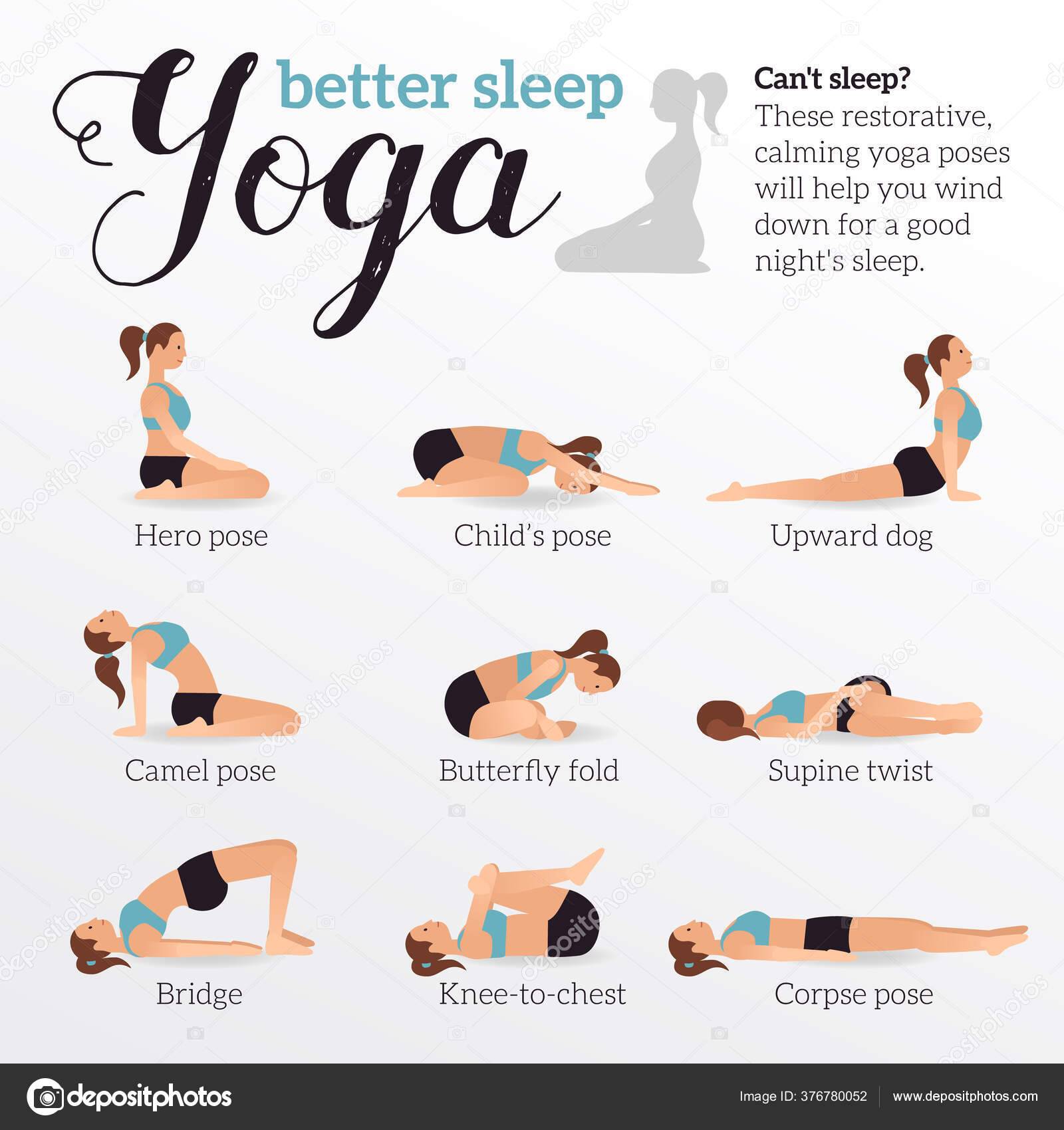 Йога перед сном: расслабляющие позы для начинающих, техника выполнения