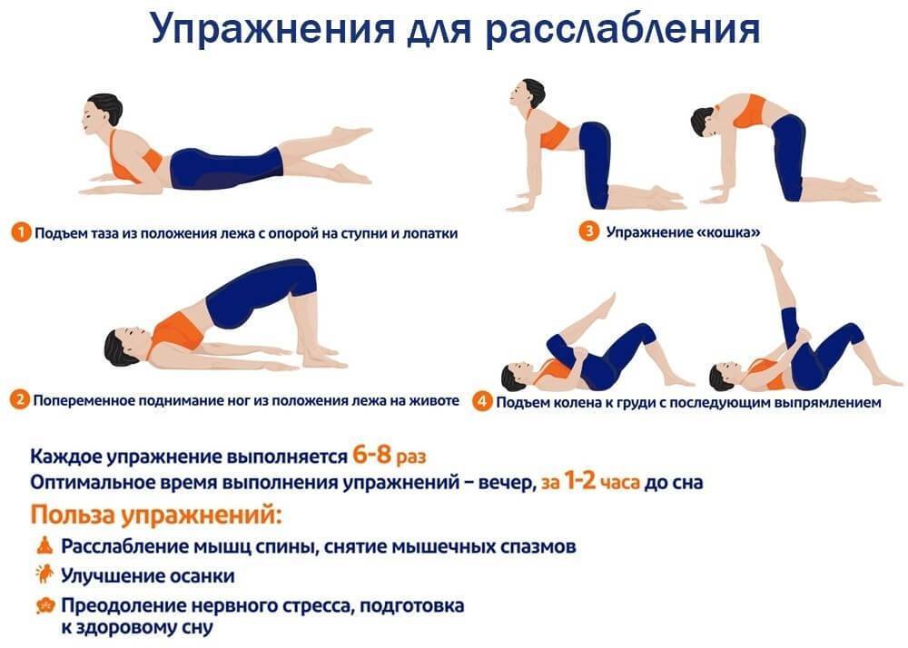 Упражнения для расслабления мышц спины